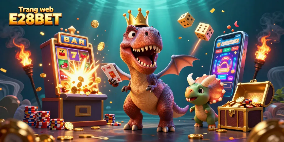 Engage in thrilling action at Trang web E28BET with vibrant 3D characters enjoying a jackpot celebration.