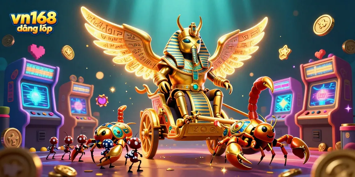 Engage in the exhilarating world of vn168 đăng nhập, where golden scarab beetles and jewel-encrusted scorpions collide with arcade gaming excitement.