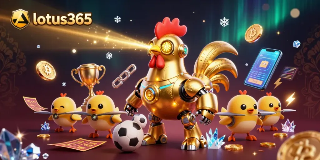 Experience thrilling betting excitement with lotus365's unique sports and casino gaming world illustration.