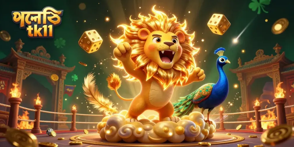 Win big with পদোন্নতি tk11's vibrant casino-inspired scene featuring dynamic gaming elements.