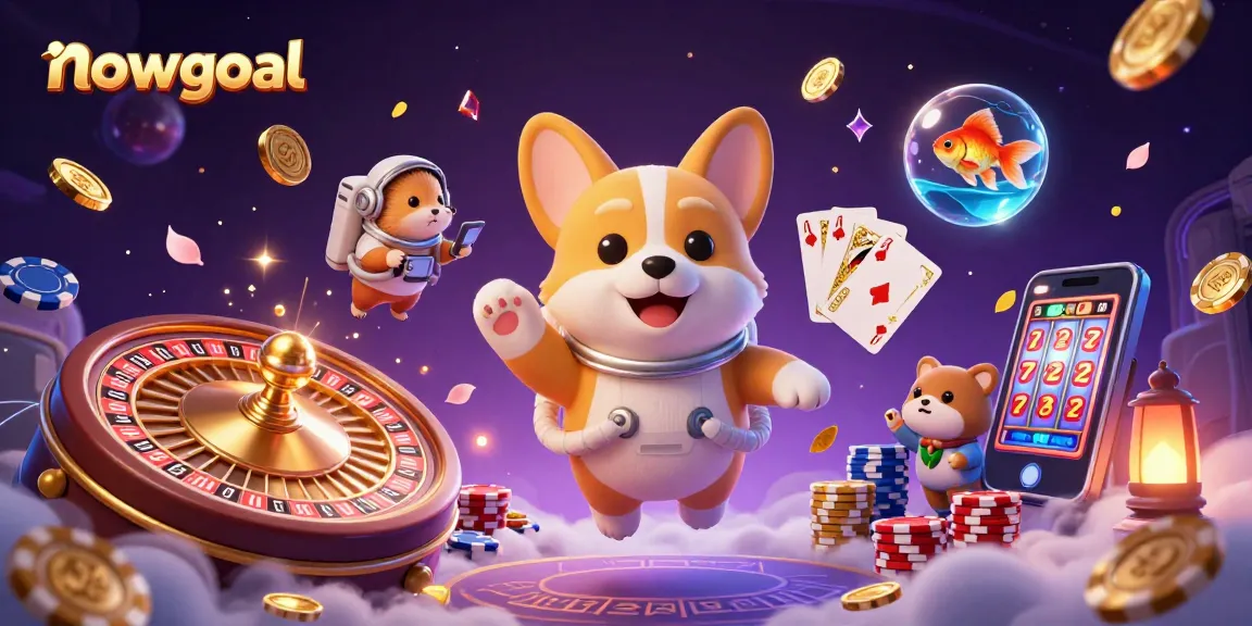 Engage with live scores and betting insights at nowgoal in a captivating casino-themed illustration.