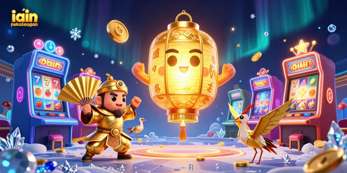 Spin to win at the IAIN Pekalongan casino, featuring vibrant slot machines and lucky symbols.