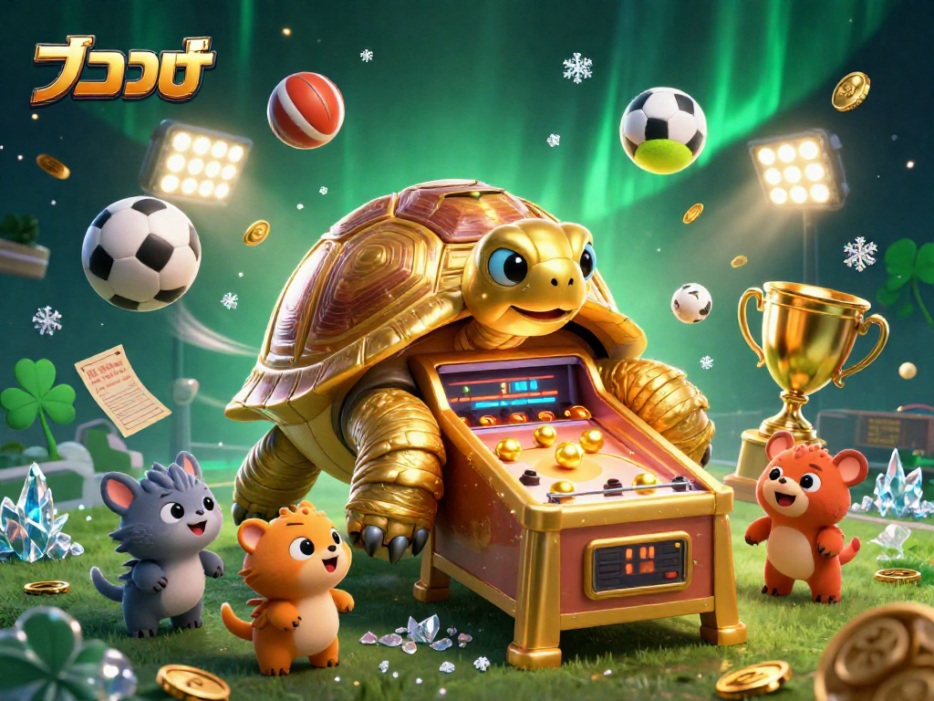 Experience intense แทงบอล action with dynamic sports balls and vibrant gambling elements.