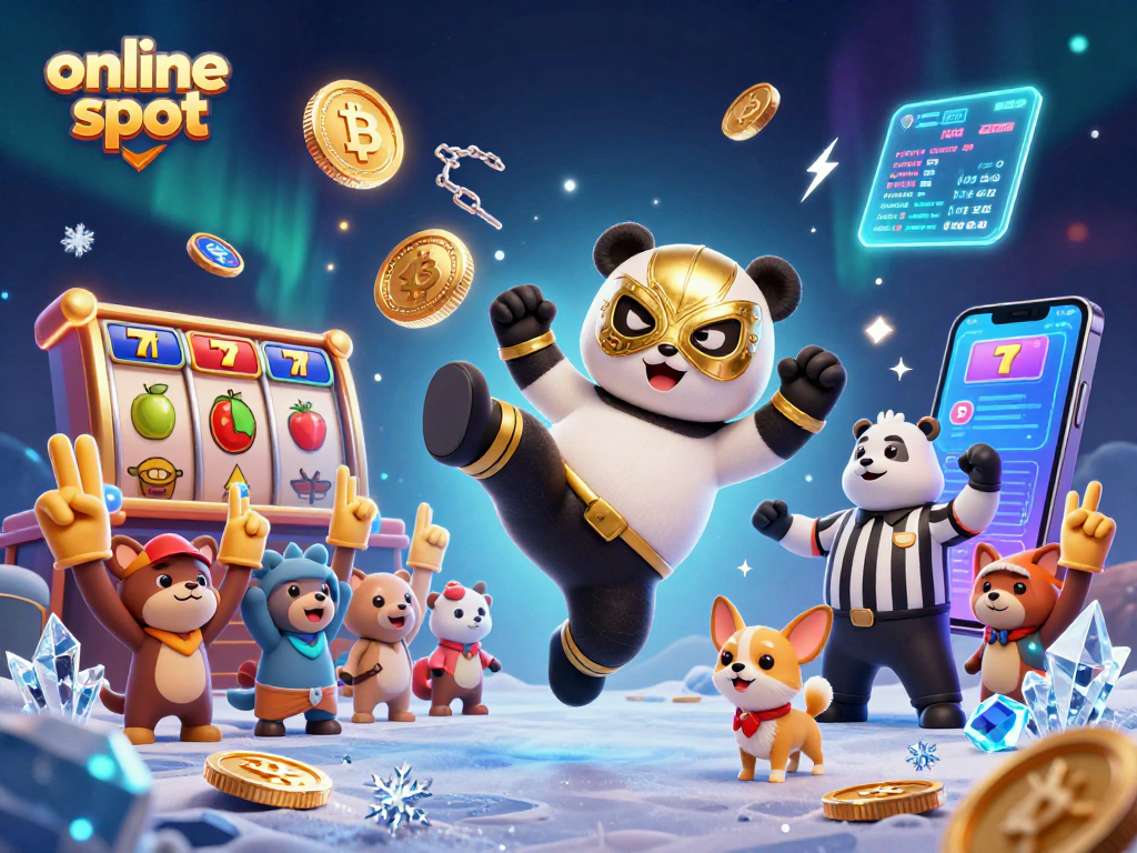 Experience online slots excitement with vibrant characters, dynamic slot elements, and engaging animation.