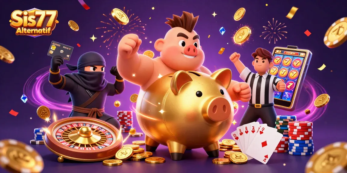Sis77 Alternatif menghadirkan momen beruntung dalam dunia slot dengan simbol keberuntungan yang bersinar.