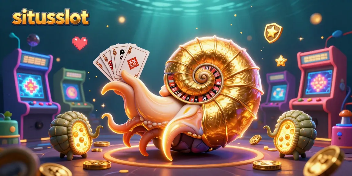 Mainkan permainan di situs slot dengan 3D nautilus yang memikat dan simbol jackpot yang berkilauan.
