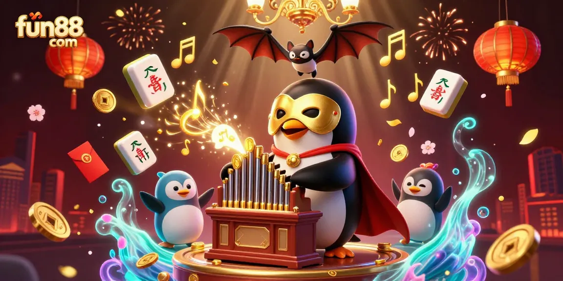Experience fun88 com through a vibrant 3D casino illustration featuring dynamic gaming elements and characters.