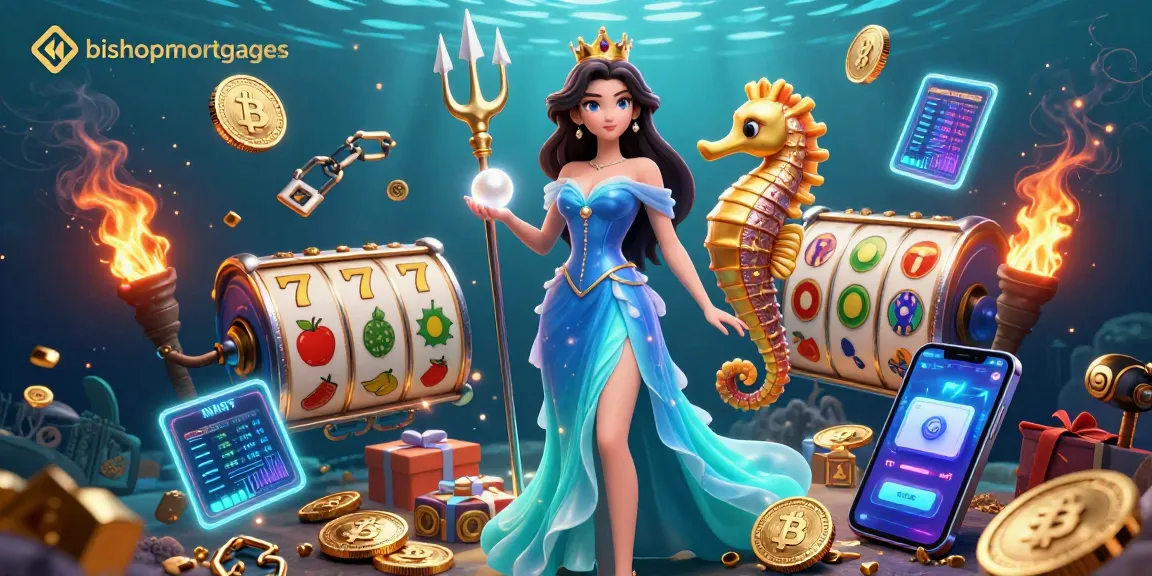 Experience thrilling slot adventures at bishopmortgages with vibrant underwater characters and treasure elements.