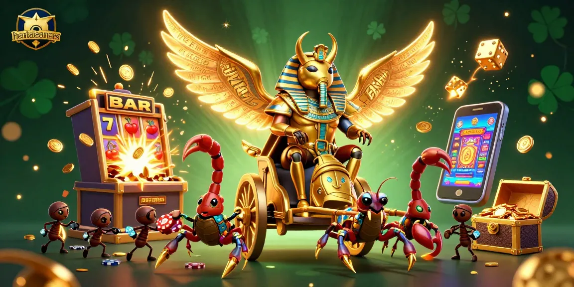 Experience thrilling gameplay at haricleaners with a dynamic casino scene filled with slot machines and vibrant symbols!