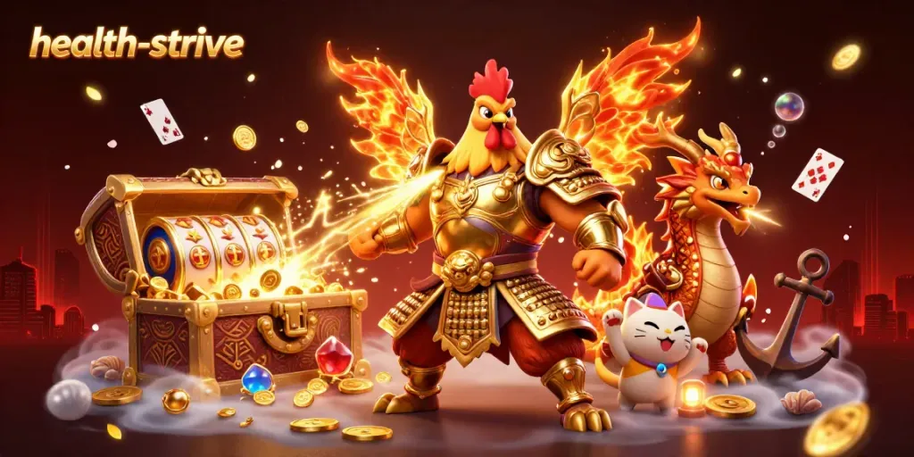Pemain bersemangat dengan health-strive di arena judi, berpartisipasi dalam slot dengan jackpot yang menakjubkan.