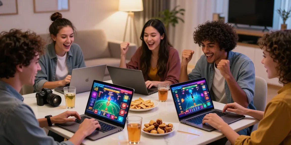 LUCK8 online casino social gaming experience with friends, vibrant atmosphere