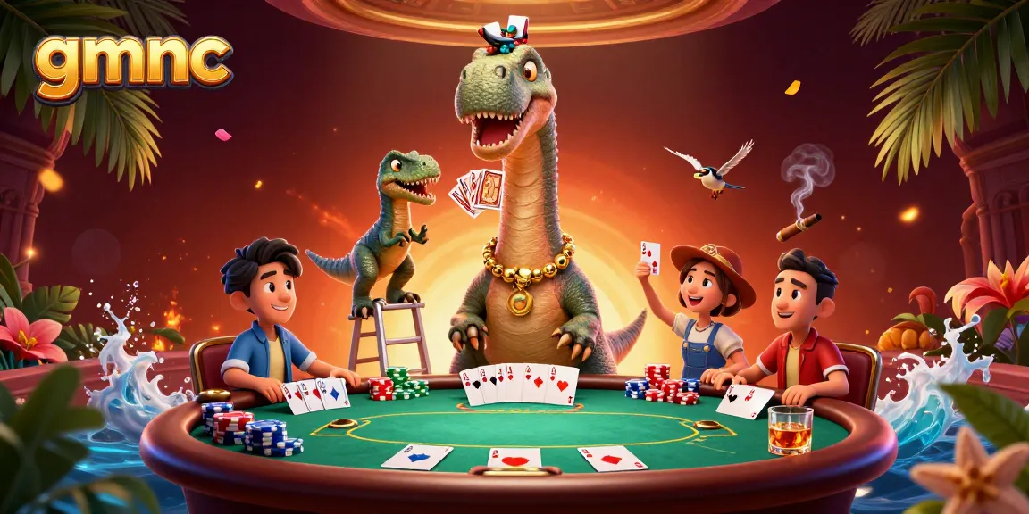 Join the exciting gmnc gaming experience with a vibrant 3D casino scene bursting with energy.