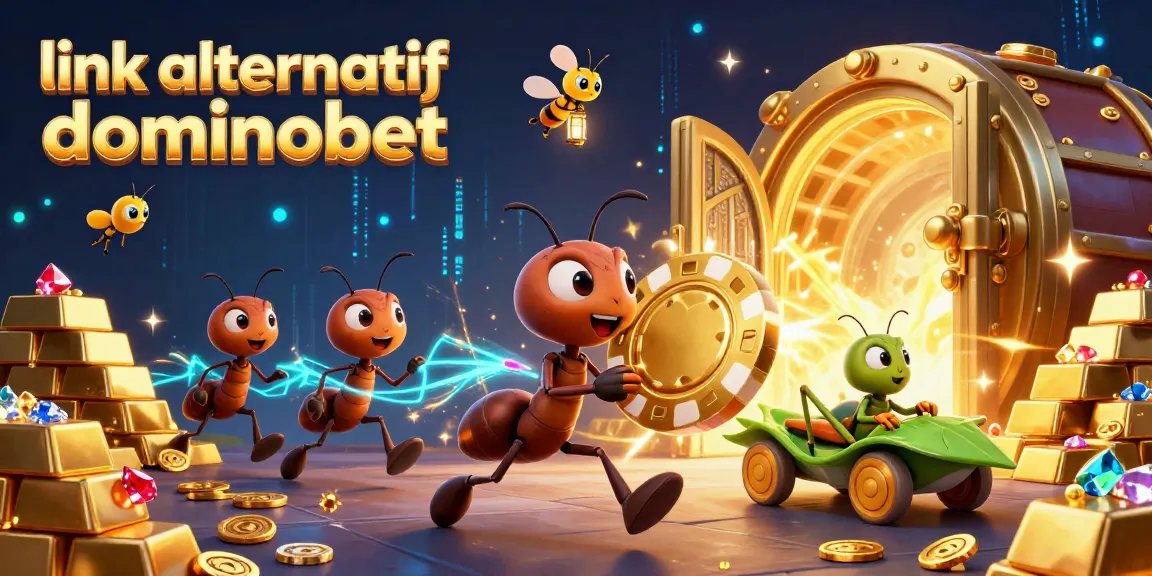 Ant-bertemu dengan chip poker emas besar dalam imajinasi slot alternatif dominobet di dunia kasino