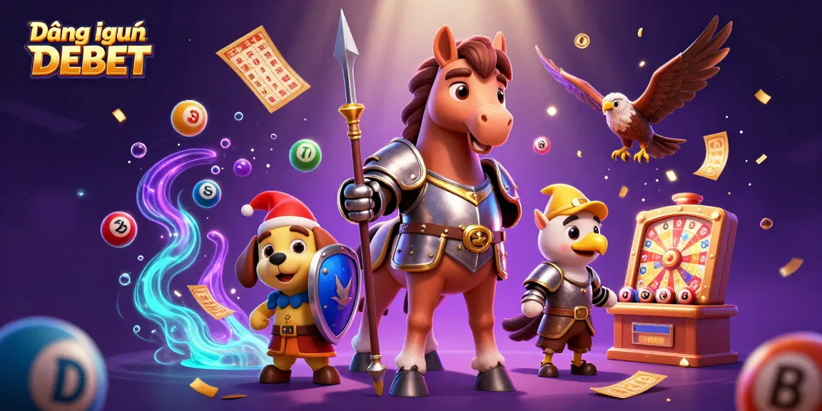 Play and win with Đăng nhập DEBET featuring a vibrant casino-themed illustration.
