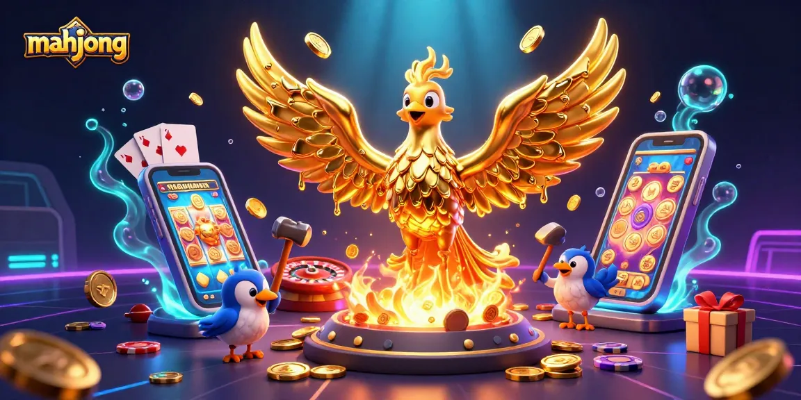 Experience mahjong-themed excitement with golden winnings and vibrant casino elements enhancing the thrill.