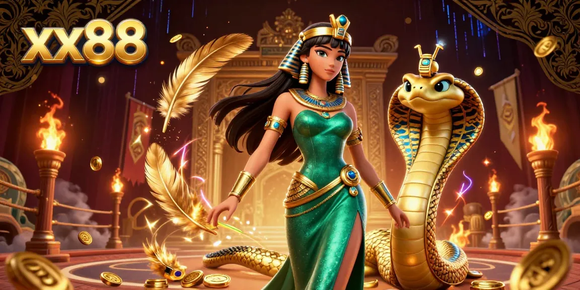 Engage with captivating xx88 casino elements in a vibrant 3D illustration of exotic gaming.