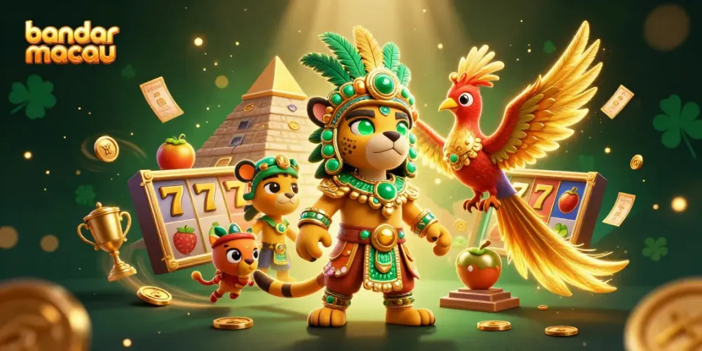 Menangkan hadiah menarik di bandar macau dengan slot online dan simbol keberuntungan.