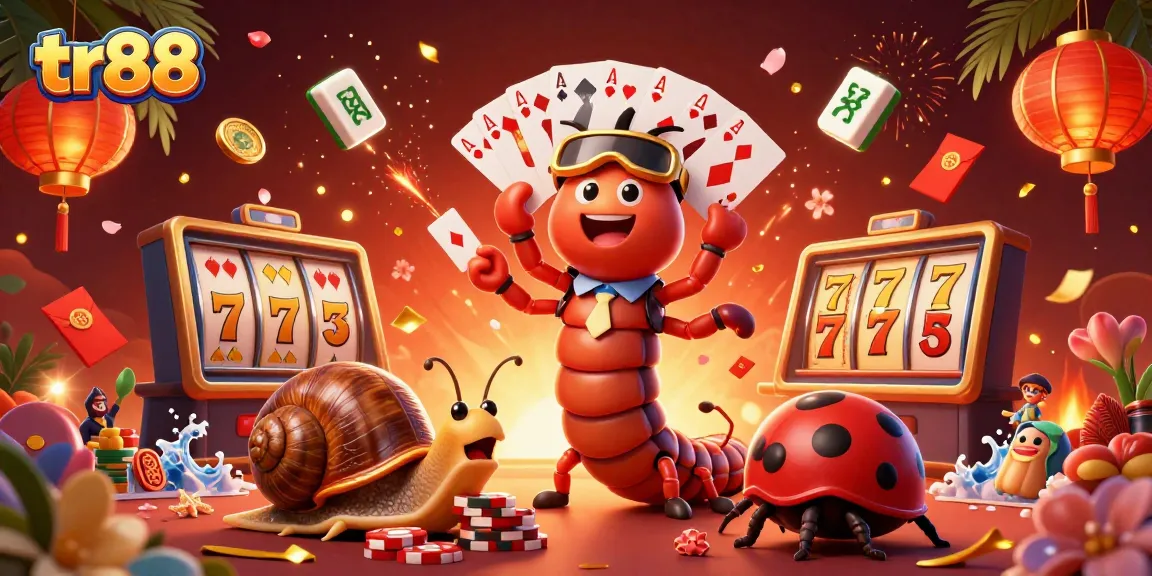 Engage in thrilling gameplay with tr88 as colorful characters enhance the casino atmosphere.