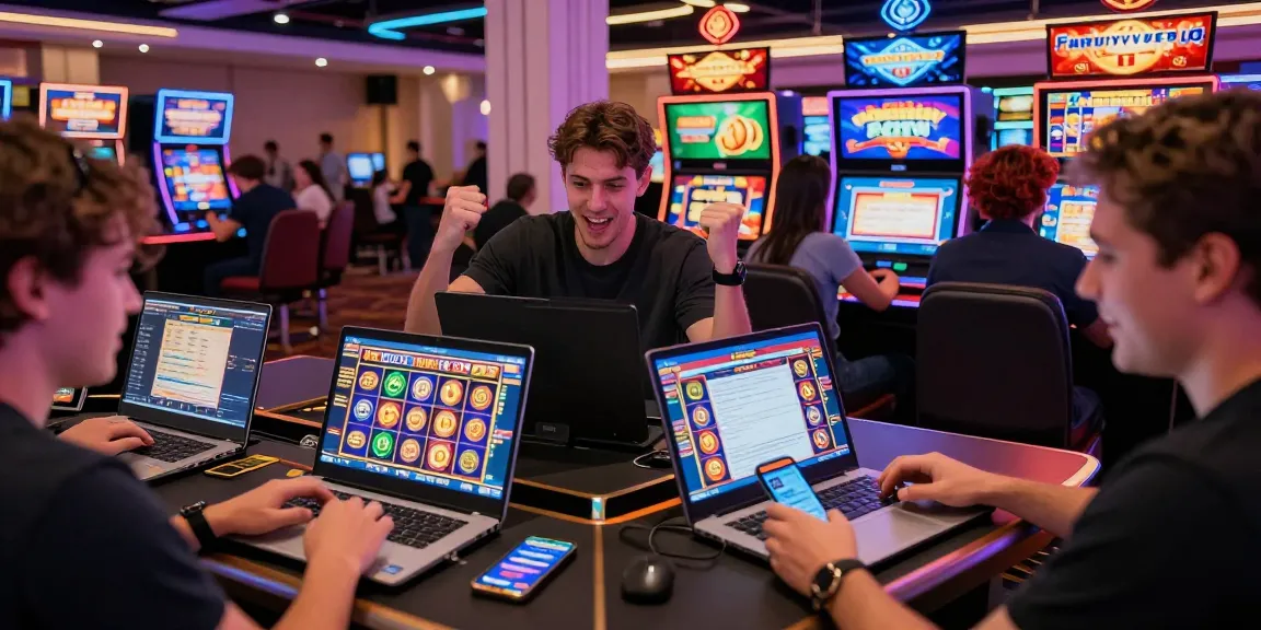 Players enjoying Bonus Buy Slots on various devices at https://palacetrust.org.uk/, showcasing vibrant gameplay and excitement.