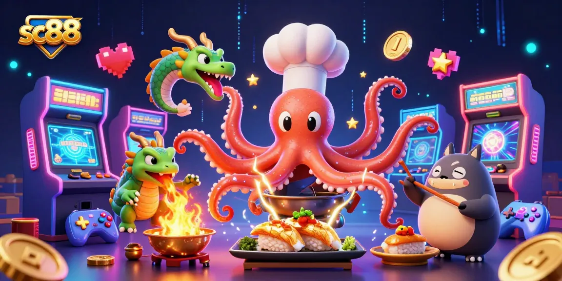 Experience electrifying fun at sc88 casino with vibrant game elements and unique characters.