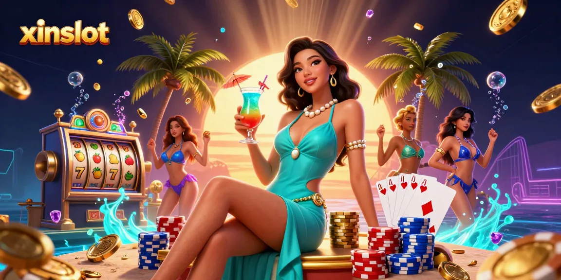 Experience gaming excitement with xinslot's vibrant casino scene featuring stunning visuals.