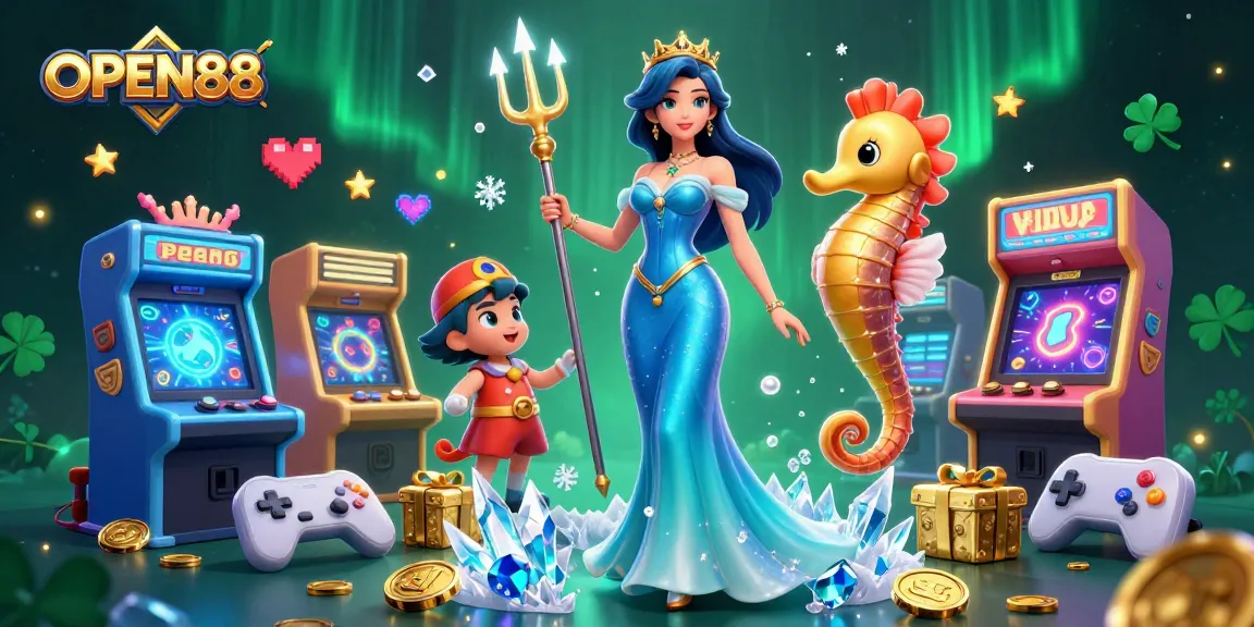 Spin the reels at OPEN88 and enjoy vibrant underwater adventure with glowing pearl and seahorse king.