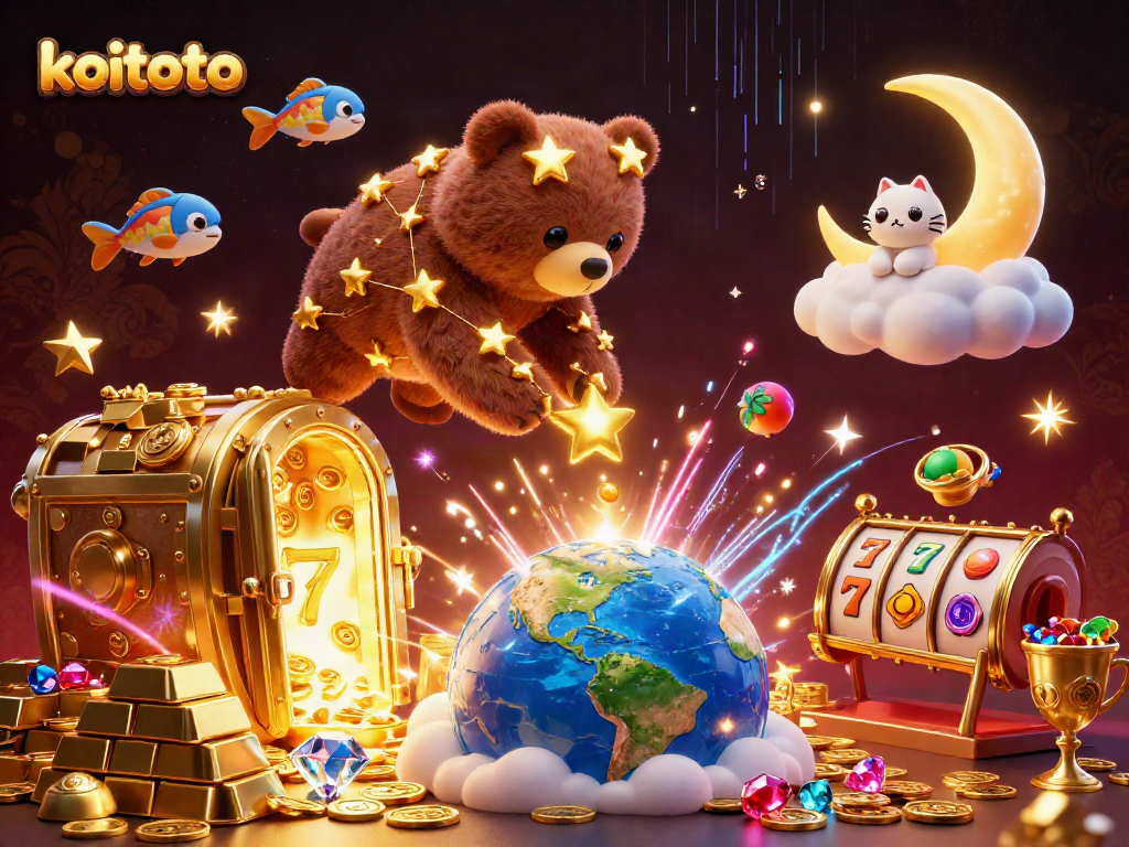 Experience the magic of koitoto as the constellation bear gathers riches in a vibrant casino adventure.
