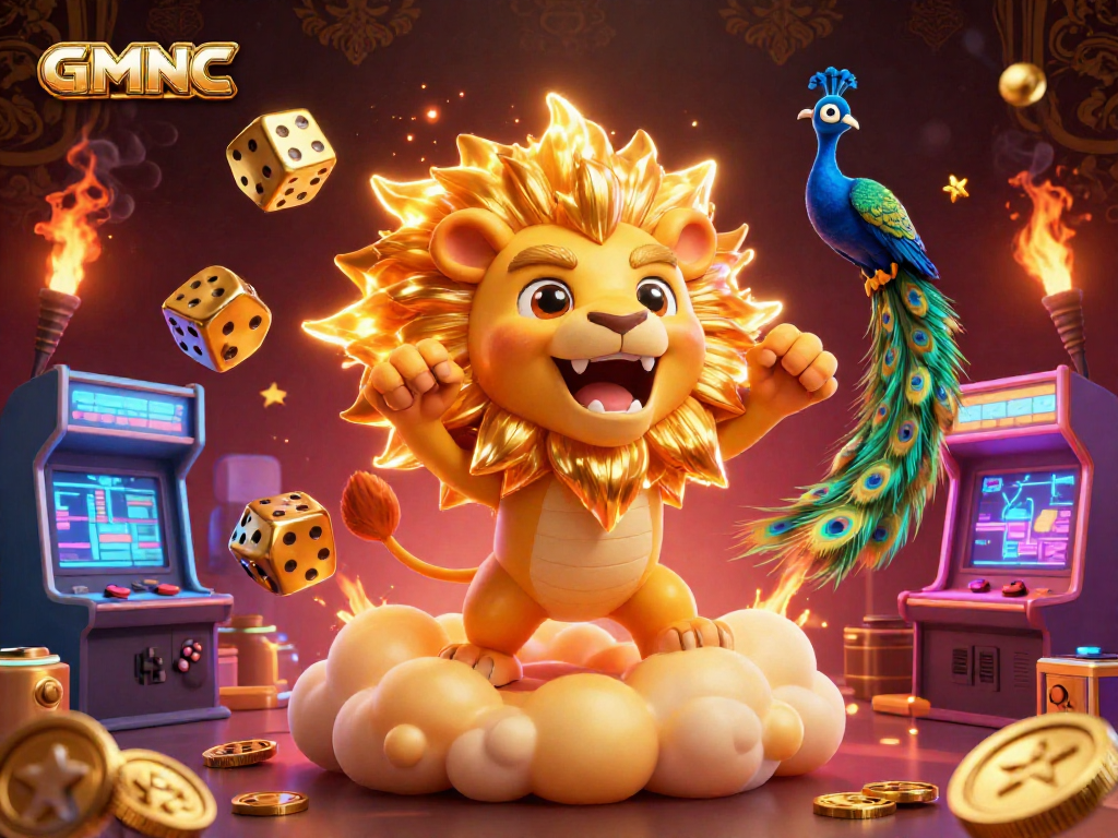 Experience GMNC’s thrilling casino vibe with a dynamic sun lion and spectacular game elements.