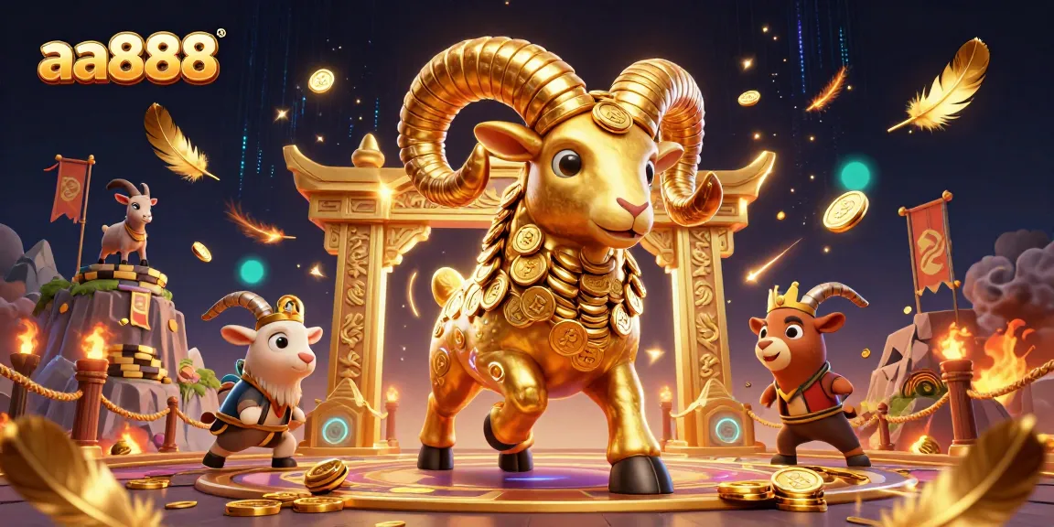 aa888 showcases a vibrant casino arena with golden elements and dynamic action, highlighting gambling excitement.