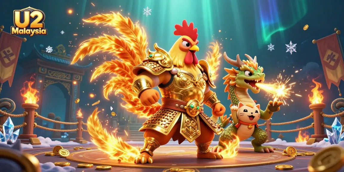 Experience U2 Malaysia with powerful characters amidst vibrant casino elements and stunning visuals.