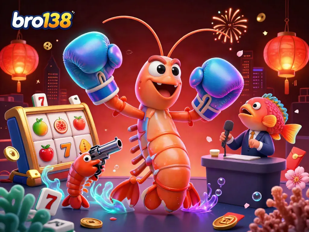 Engage with bro138's dynamic casino experience featuring animated characters and colorful gaming elements.