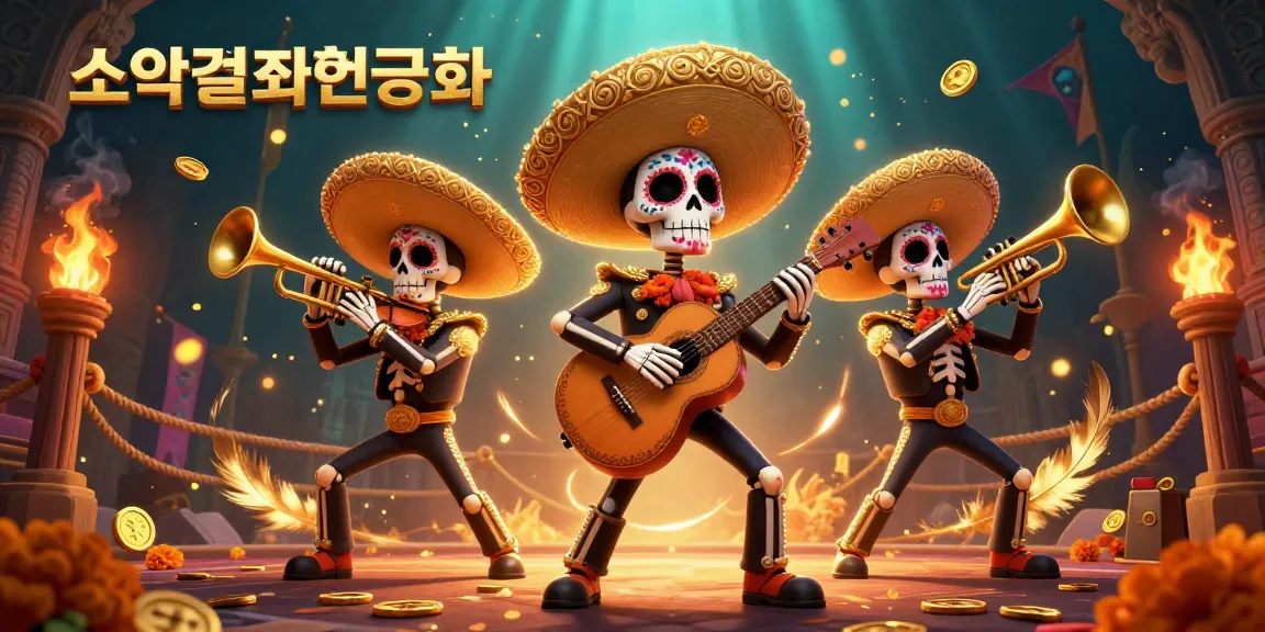 소액결제현금화를 활용하여 다양한 카지노 게임을 즐기는 마리얄치 밴드의 화려한 일러스트