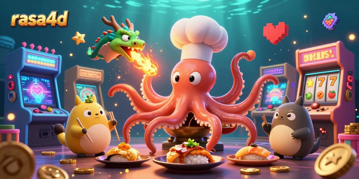 Rasa4d menghadirkan permainan kasino menarik dengan chef sushi 3D, naga, dan elemen slot