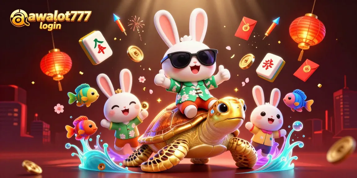 Experience thrilling gameplay with awslot777 login as adorable characters engage in vibrant casino elements and action.