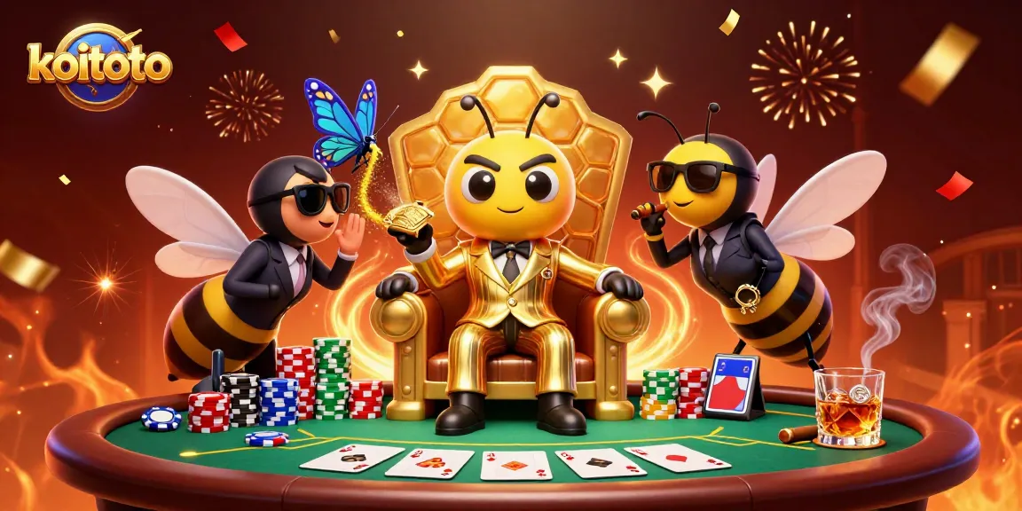 Engage with the thrilling koitoto casino scene showcasing a vibrant poker showdown with striking characters.