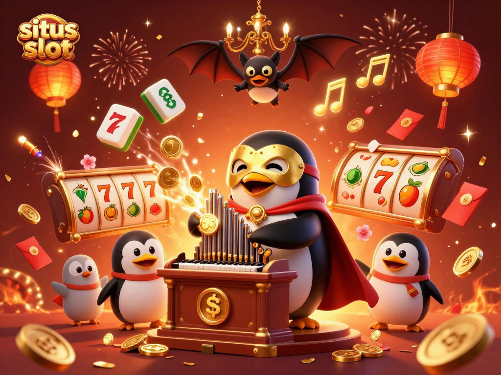 Menangkan permainan situs slot dengan gembira, merasakan kemeriahan jackpot dan koin emas yang meluncur.
