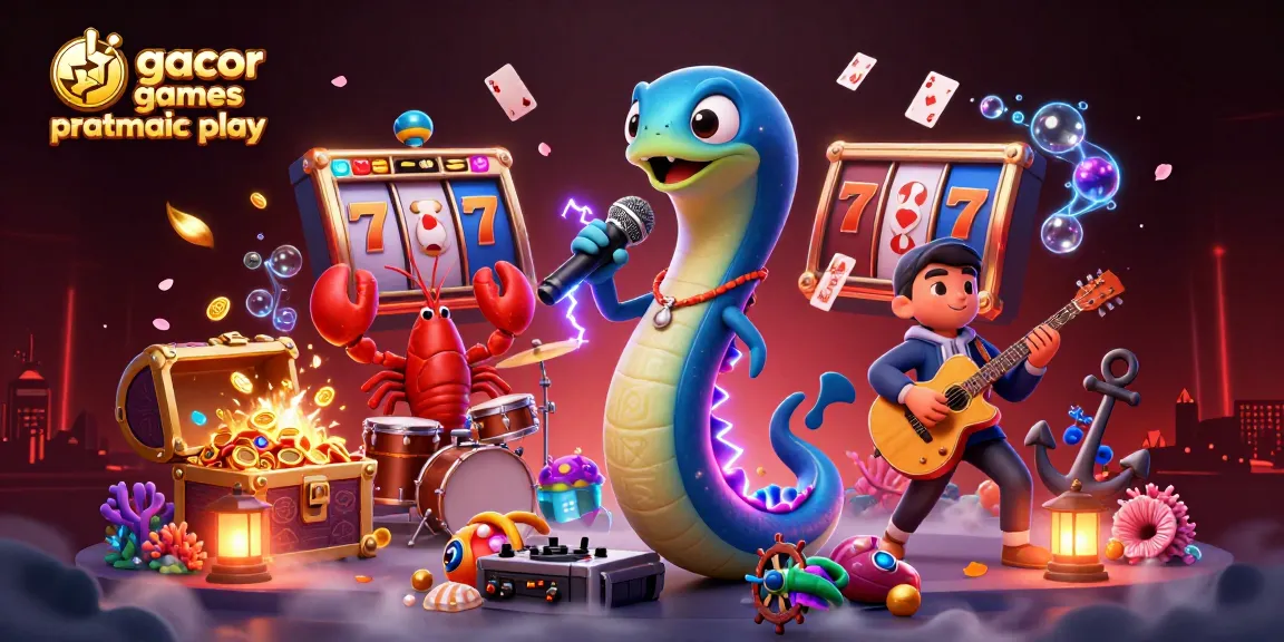 Engage with exciting slot gacor games pragmatic play in an underwater casino adventure filled with vibrant characters.
