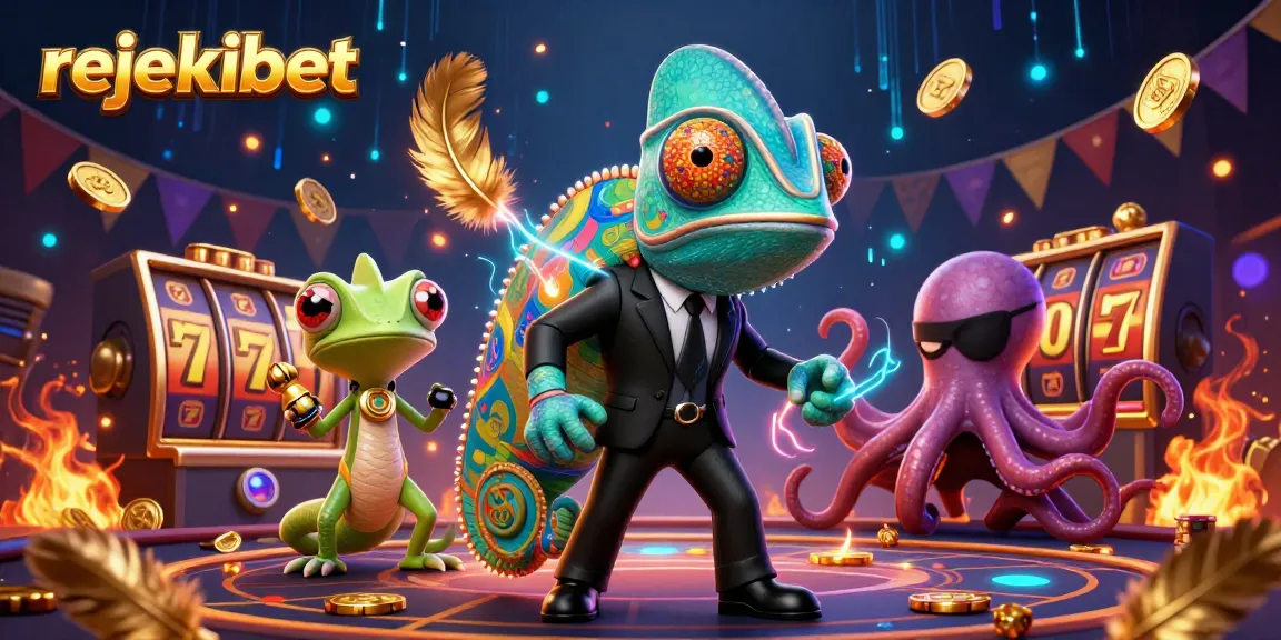Rejekibet's thrilling casino scene featuring characters fighting for a jackpot with stunning visuals.