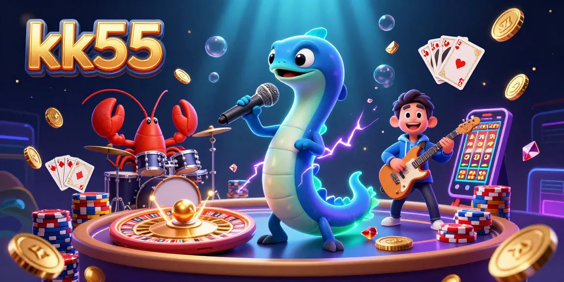 kk55 electrifies the underwater casino stage with vibrant characters, dynamic gaming elements, and striking visuals.