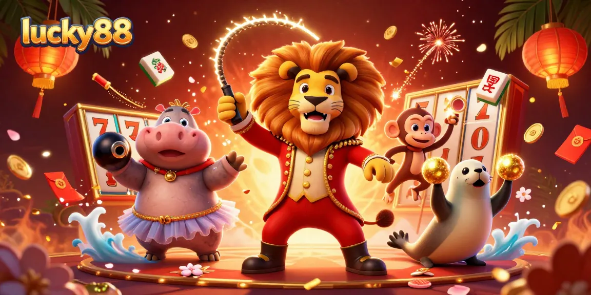 Engage with lucky88 in a vibrant casino scene featuring characters and rich game elements.