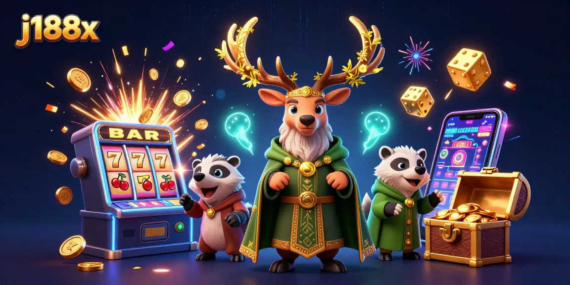 Experience the excitement of j188x with vibrant elements from a dynamic online casino scene.