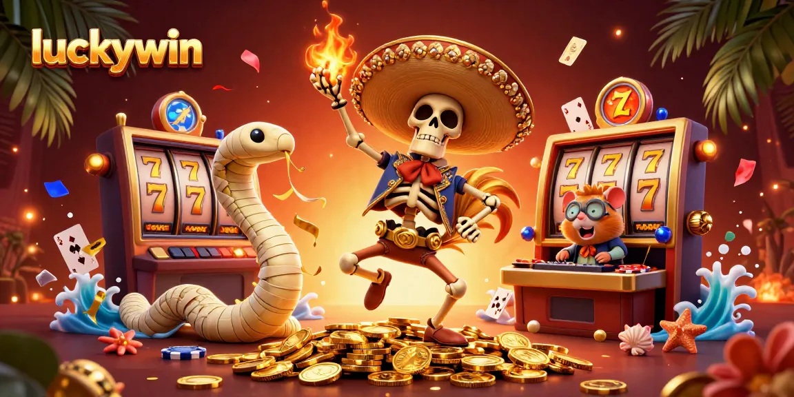 Experience excitement with luckywin in a vibrant casino scene filled with action and entertainment.