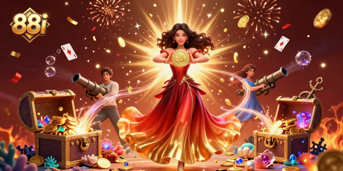 Engage with 88i's thrilling gaming world while experiencing a cascade of luminous gems and cash!
