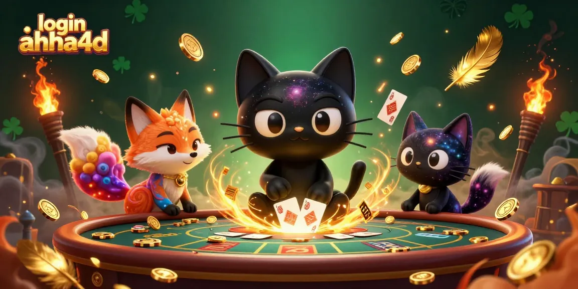 Login ahha4d membantu pemain menarik chip emas dan kartu di kasino virtual yang megah.