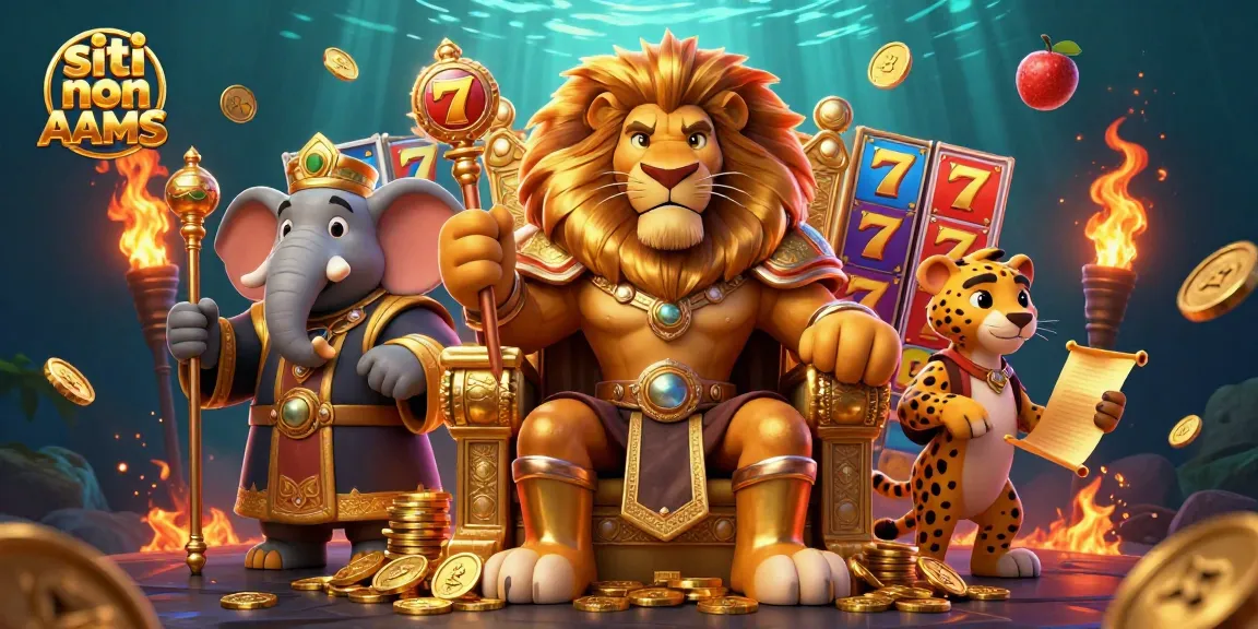Vivi l'emozione nei siti non AAMS con slot vivaci e personaggi colorati in una scena di casinò avvincente.
