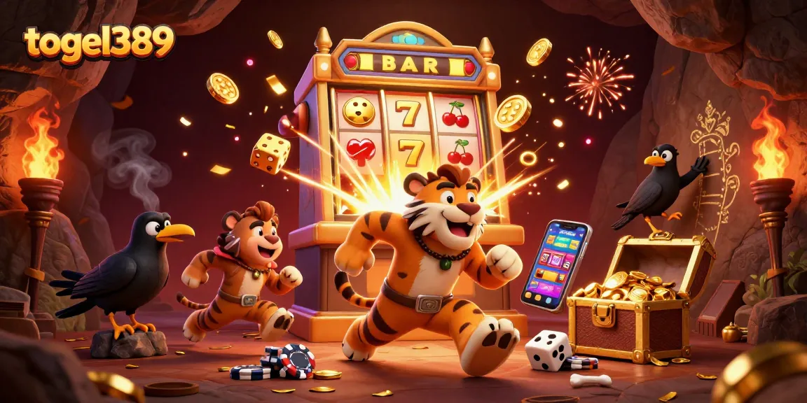 Experience togel389's thrilling casino atmosphere as a courageous duo celebrates their lucky jackpot.