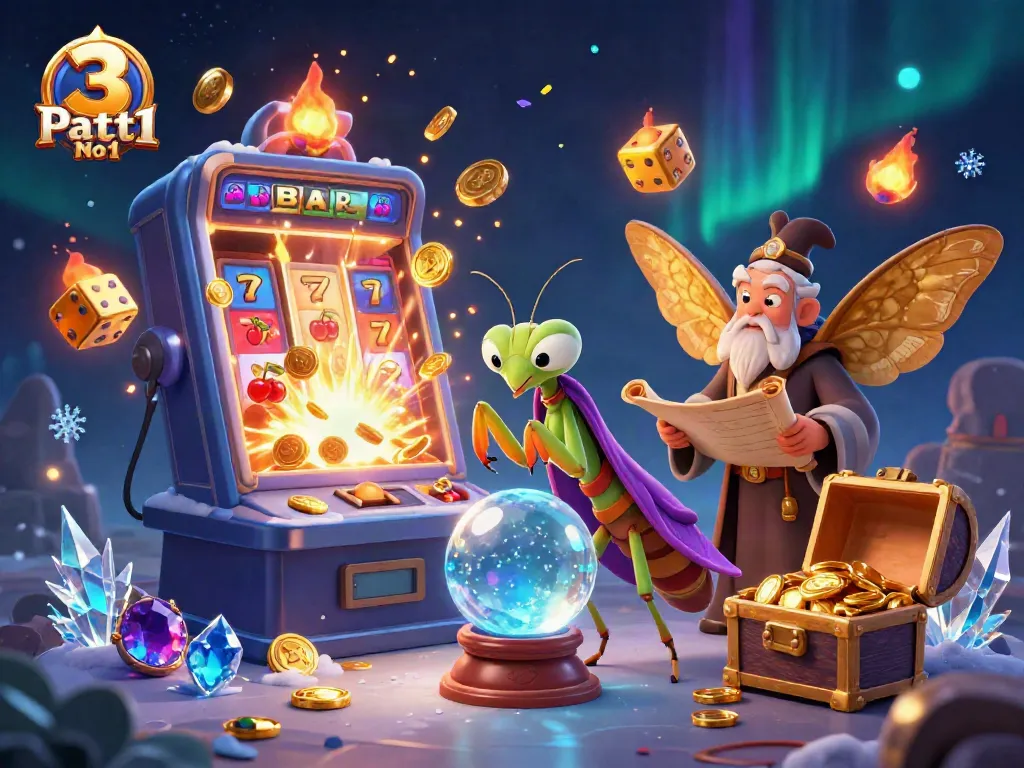 Experience the exciting world of 3 Patti No1 with this vibrant illustration featuring a fortune teller and captivating game elements.