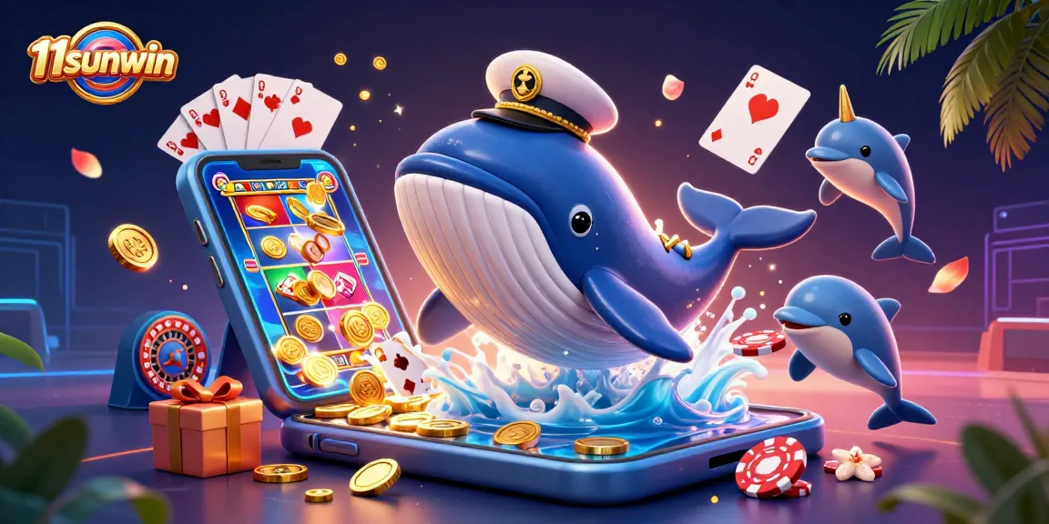 Engage in thrilling gaming adventures at 11sunwin with a vibrant casino illustration.