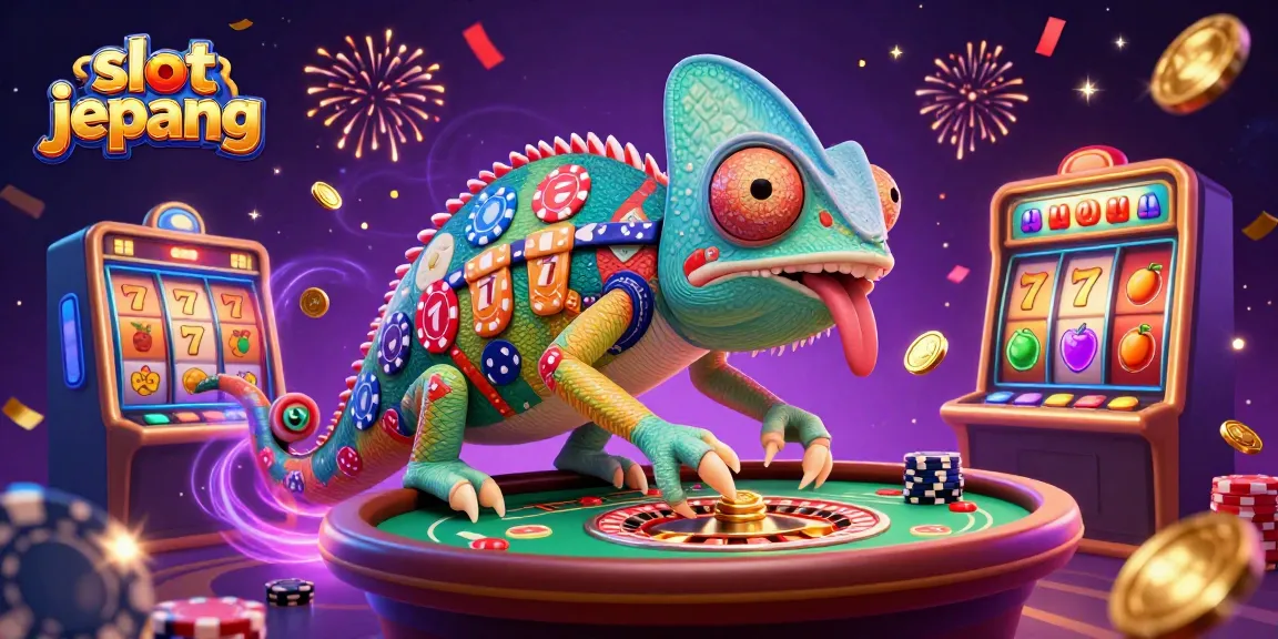 Experience thrilling wins with slot jepang in this vibrant casino illustration featuring colorful slot reels.