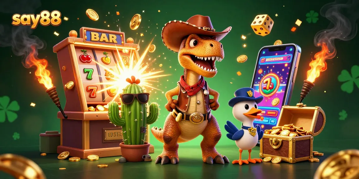 Join the excitement of say88 with dynamic casino action in a vibrant 3D scene featuring exciting game elements.